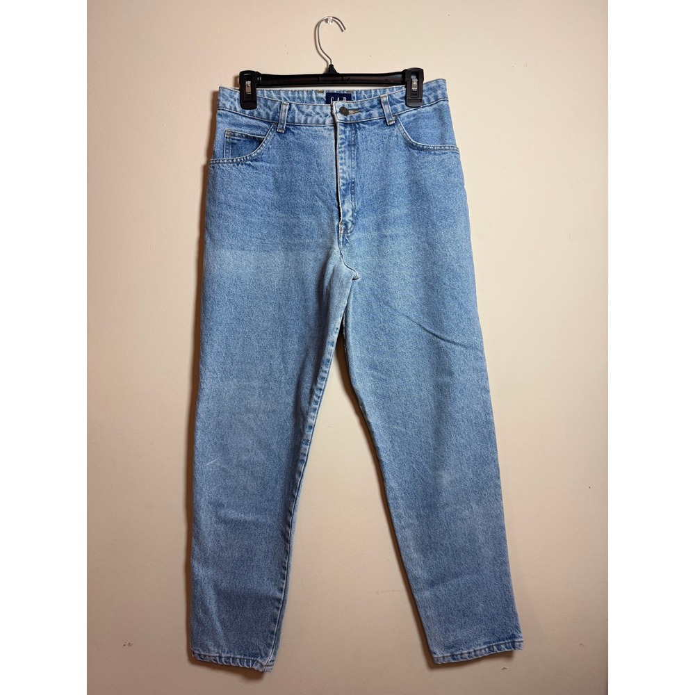 Vintage 90s Gap High Waisted Mom Jeans Light Wash Ankle Length 11/12 Retro Y2K